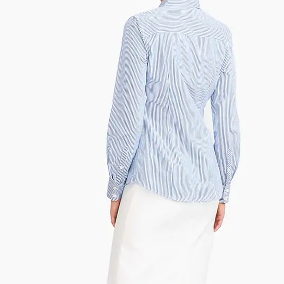 J. Crew Factory Striped Classic Button up Shirt - Picture 2 of 3